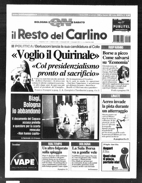 Il Resto del Carlino : giornale dell'Emilia